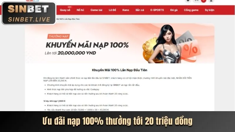Đặt giới hạn nạp tiền và đặt cược